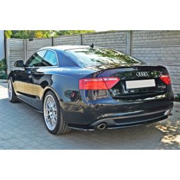 Накладки сплиттеры боковые на задний бампер на Audi A5 S-Line